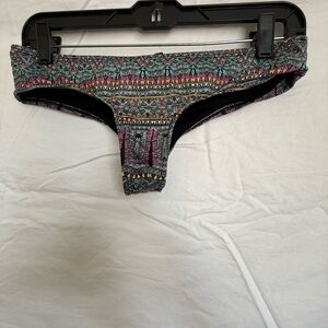 O'Neill Geometric Multicolor Cheeky Bikini Bottom